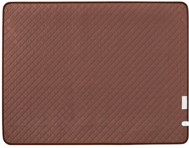 더안 EMF 탄소 전기장판 브라운 분리난방, 라지킹(180 x 200 cm)