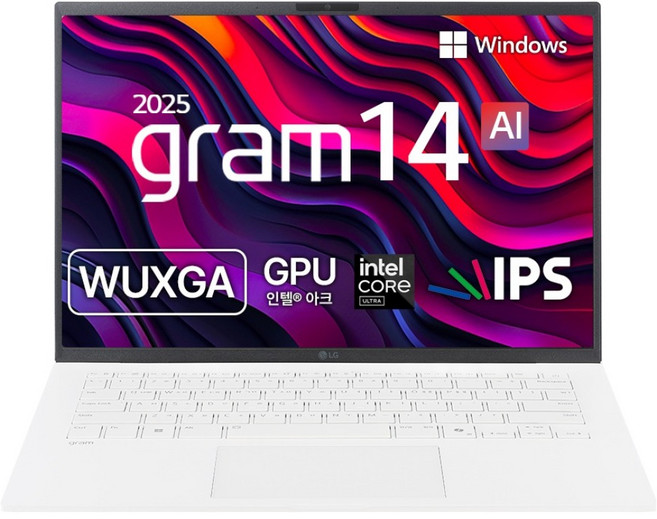LG전자 2025 그램 AI 14 코어Ultra5 인텔 14세대, 에센스 화이트, 256GB, 16GB, WIN11 Home, 14Z90T-GA5YK