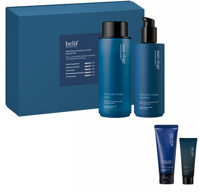 빌리프 맨올로지 프로텍티브 기초 2종 세트, 1세트