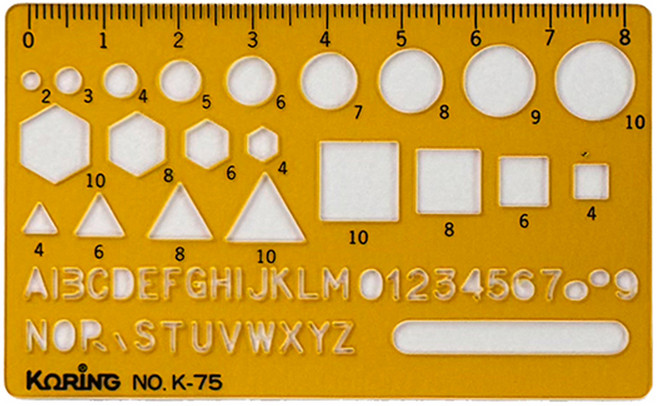 코링 템플레이트 종합형판 K-75, 단일, 1개