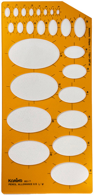 코링 템플레이트 타원형판 K-8017, 1개