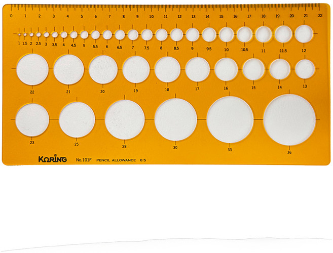 코링 템플레이트 원형정규 K-101, 1개