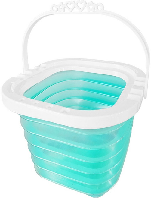 다다 다기능 미술 회화 수채화 접이식 자바라 물통, 블루