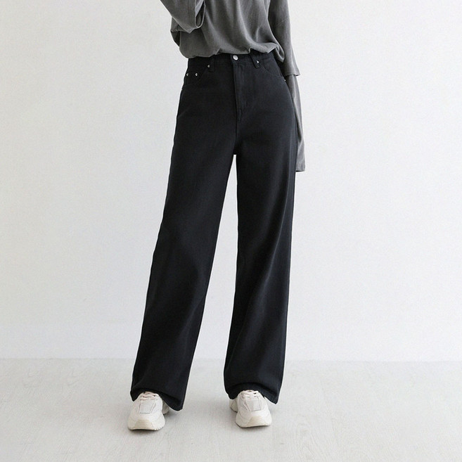 앤드스타일 여성용 숏/롱 2단기장 딱맞진9탄 컴포트커버 인밴딩 코튼 와이드 팬츠 264730