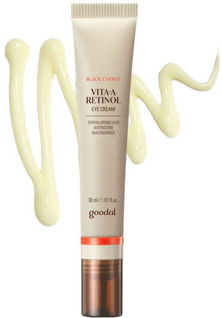 goodal 黑胡蘿蔔維他命A視黃醇彈力眼霜, 1個, 30ml