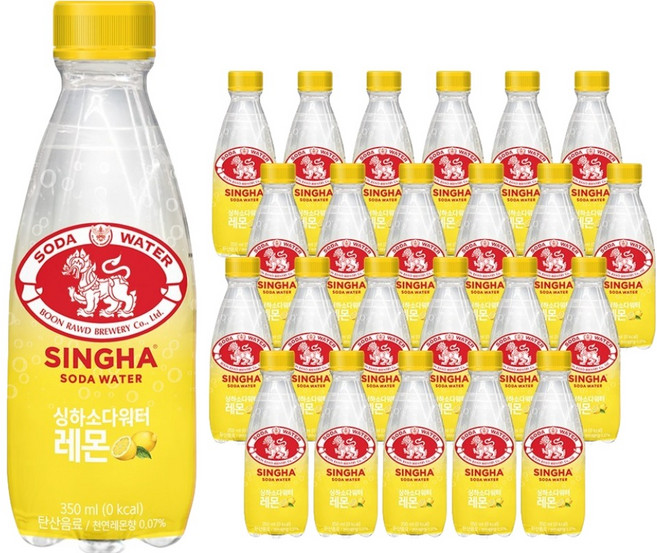 싱하 소다워터 레몬, 350ml, 24개