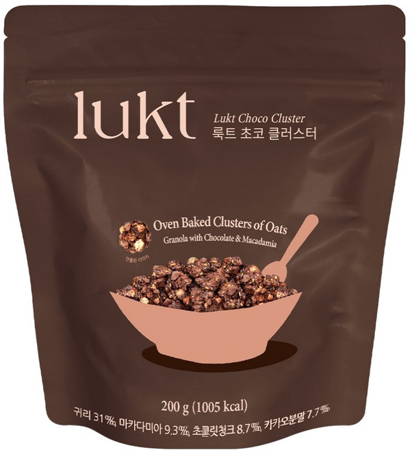 룩트 초코 클러스터, 200g, 1개