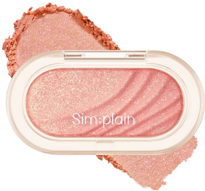 Sim plain 柔光頰彩, 1個, 07牡丹頌