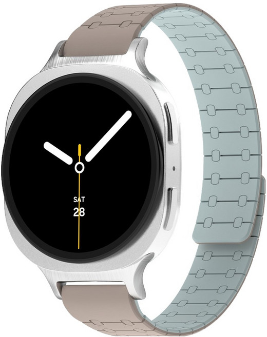 아이몰 갤럭시워치 초경량 에어핏 실리콘 마그네틱 스트랩, 그레이블루, 1개