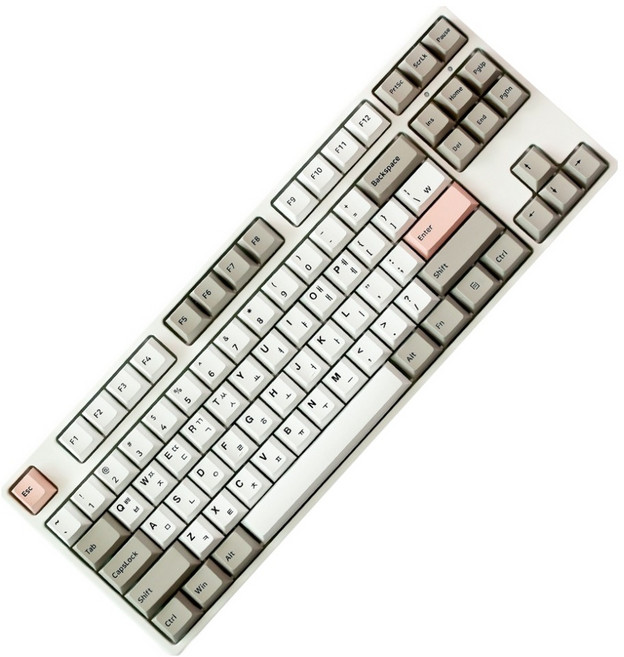 몬스타기어 108키 한글 PBT 체리 이중사출 커스텀 포인트 키캡, 피치요거트, 마카롱