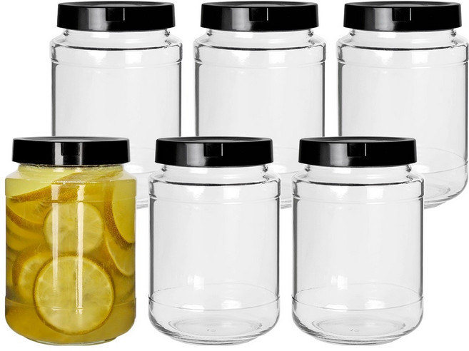 경성 원형 유리병, 500ml, 6개