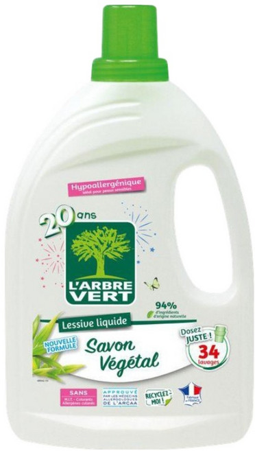 L'ARBRE VERT 濃縮洗衣精 草本清香, 1.53L, 1瓶