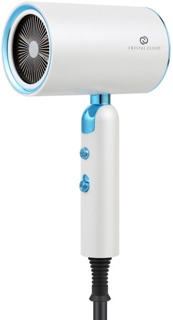 크리스탈클라우드 고출력 접이식 헤어 드라이어 2200W, CC-617, 화이트