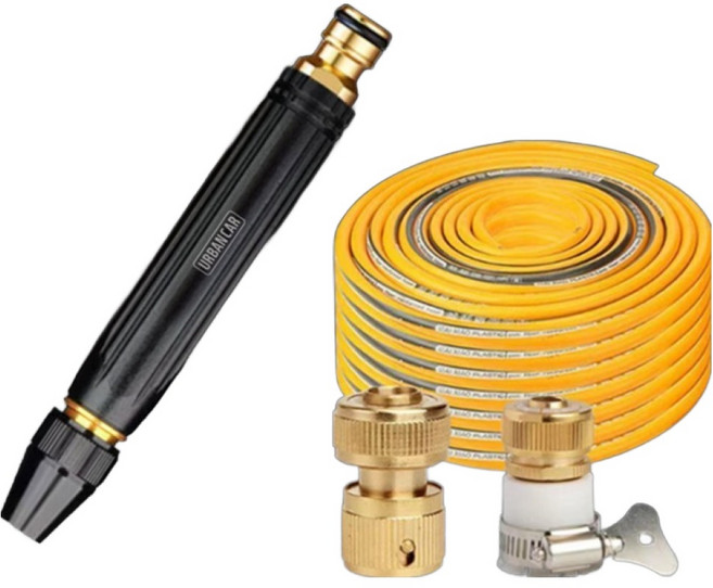 어반카 3in1 프리미엄 고압 분사 호스, 블랙 + 옐로우, 20m