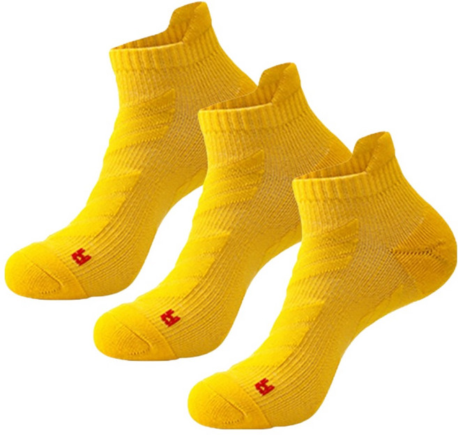 딥톡 남성용 2중 바닥 컬러 스포츠 3D 양말 3켤레 DT0917