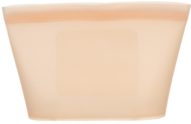 Lumi Seal 矽膠保鮮袋 蜜桃色 1000ml, 1個, 1入, 中(M)