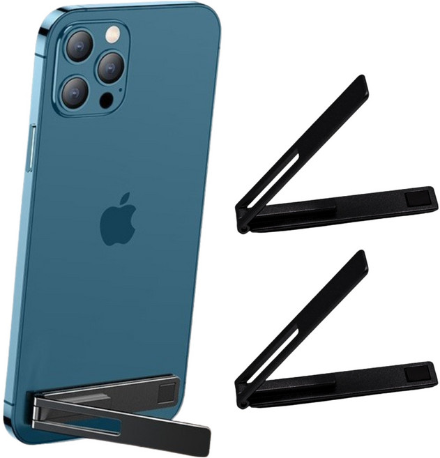 케이스틱 초슬림 부착형 휴대폰 거치대, 블랙, 3개