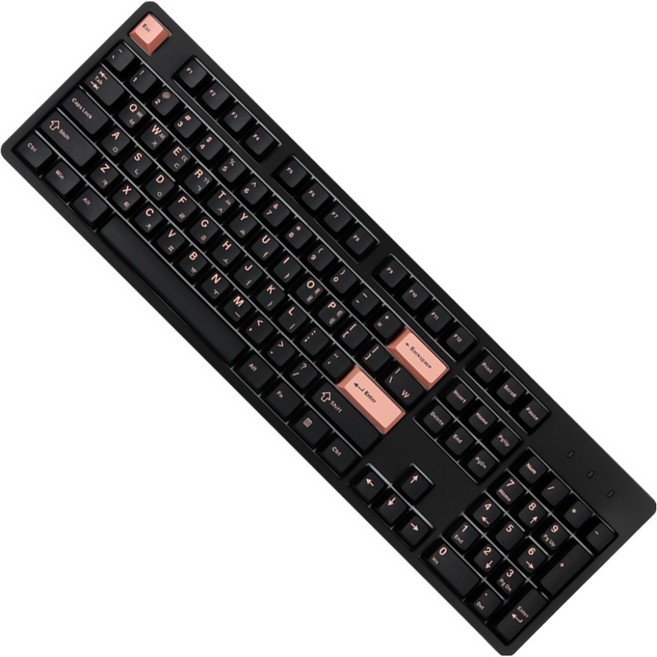 몬스타기어 듀얼 8K 자석축 한글 래피드 트리거 매크로 단축키 풀배열 유선 키보드, X604, 블랙