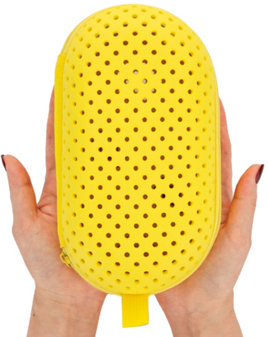 다이빙 마스크 지퍼가방 케이스 AQSG0030, 레몬옐로우, 1개