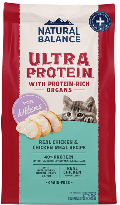 내추럴발란스 키튼 울트라 프로틴 리얼 캣 레시피 건식사료, 닭, 1.36kg, 1개