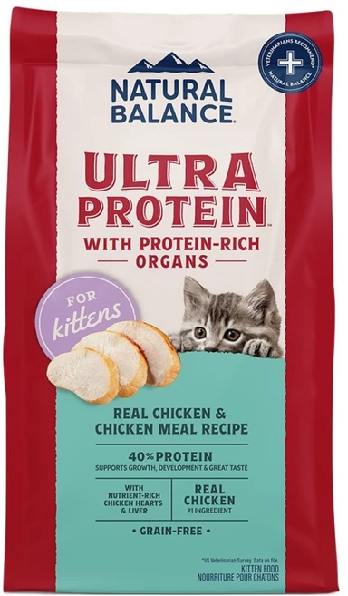 내추럴발란스 키튼 울트라 프로틴 리얼 캣 레시피 건식사료, 닭, 1.36kg, 1개 - 쿠팡