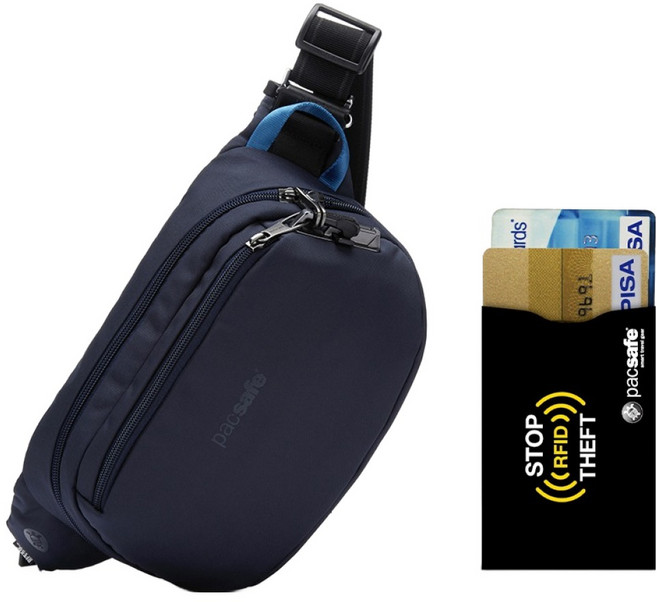 팩세이프 도난방지 V 힙색 + RFID차단 카드슬리브 세트