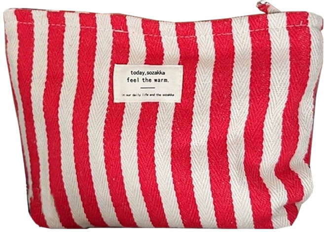 뷰레이터닷컴 투데이 스트라이프 대용량 화장품파우치