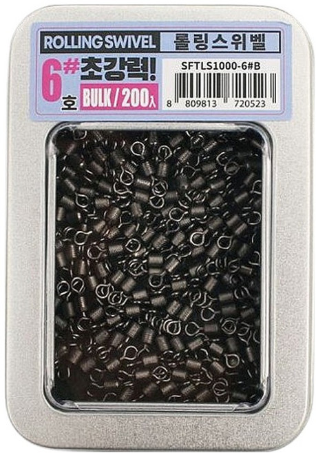싸파 초강력 롤링 스위벨 벌크 스냅 도래 채비 6호, 1개입, 1개