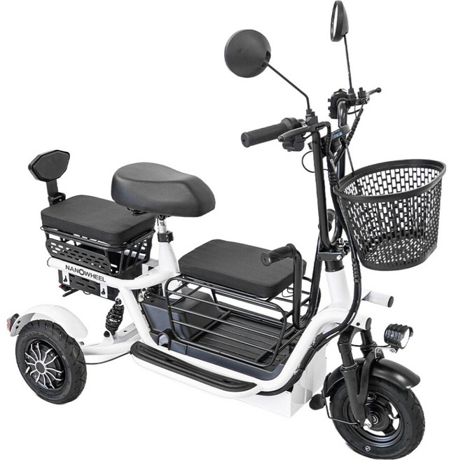 나노휠 삼륜 접이식 유아동승 전동 전기스쿠터 48V 13Ah 고객직접설치, I CAR, 혼합색상, 1개