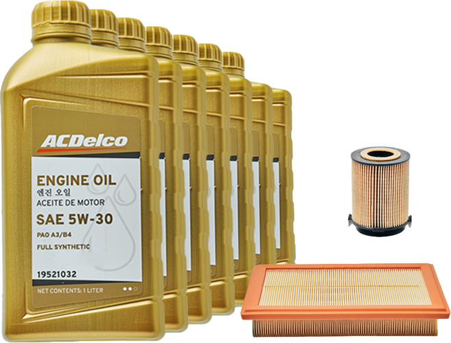 에이씨델코 PAO A3/A4 5W-30 엔진오일세트 출장교체, 1세트, 벤츠, 컨텐츠 참조