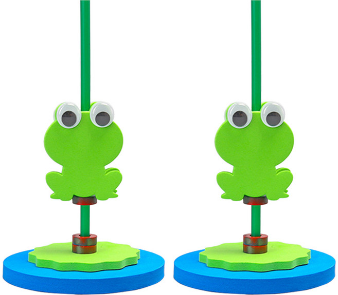 리브온 창의력 STEAM 과학 만들기 자력개구리 10 x 16.5 cm, 혼합색상, 2개