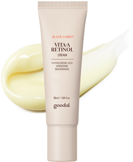 goodal 黑胡蘿蔔維他命A視黃醇彈力霜, 50ml, 1個