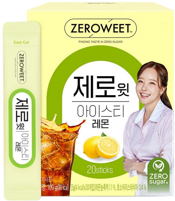 제로윗 펄세스 아이스티 레몬, 5g, 1개, 20개입