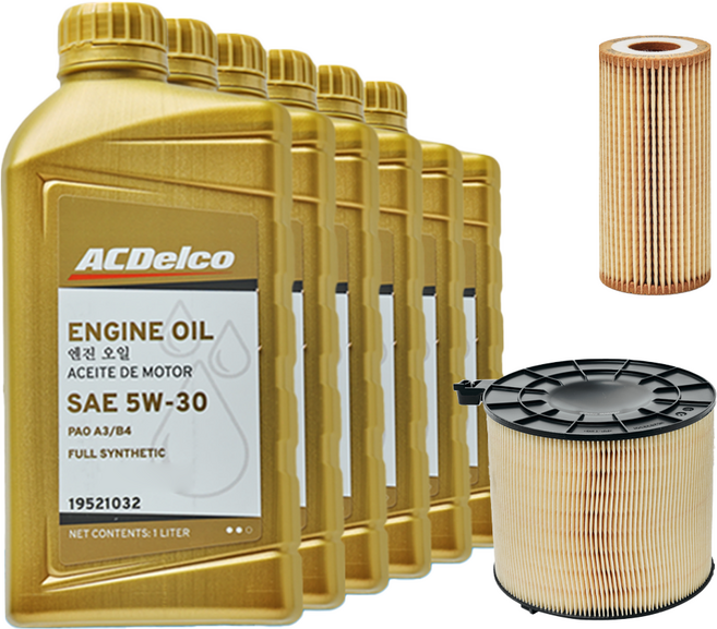 에이씨델코 PAO A3/A4 5W-30 엔진오일세트 출장교체, 1세트, 아우디, 컨텐츠 참조