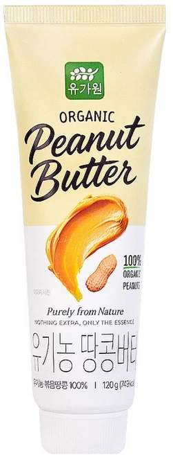 유가원 짜먹는 유기농 땅콩버터 튜브, 120g, 1개 - 쿠팡