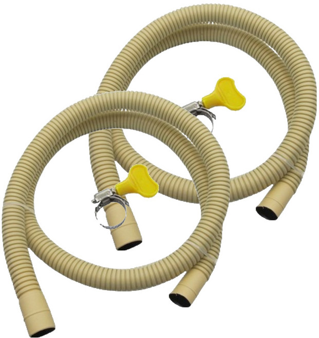 포텐키트 물배출 에어컨 배수호스 1m + 고정클립 세트, 2세트