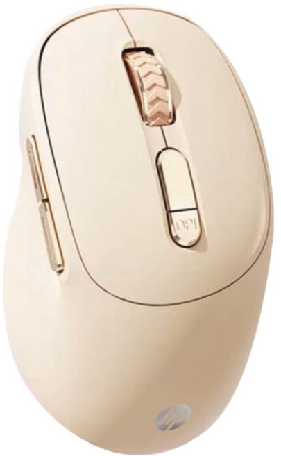 hp 惠普 辦公 2.4G Wireless 滑鼠 奶茶色 1600dpi S1500Pro 靜音