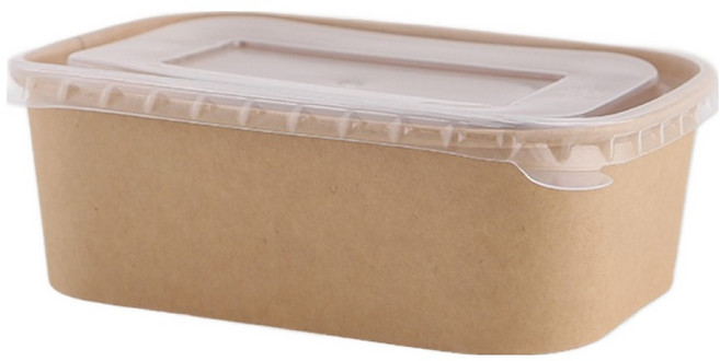 소소모소 크라프트 사각용기 750ml, 1개, 10개입