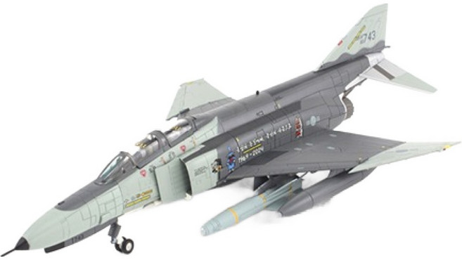 하비마스터 레프리카 1/72 F-4E 로카프 페어웰 팬텀 2024 전투기 HM422102, 그레이, 1개
