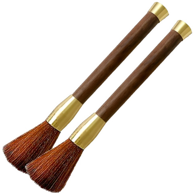 모나홈 홈카페 바리스타 커피머신 청소 브러쉬, 월넛브라운, 2개