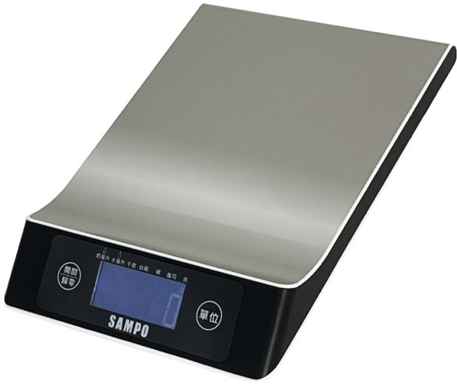 SAMPO 聲寶 不鏽鋼秤面料理秤, 10.1kg, BF-Y2403CL, 銀色