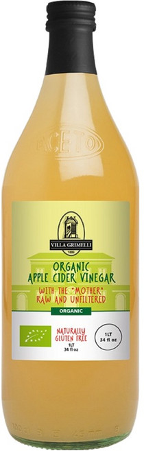빌라그리멜리 유기농 애플사이다 비니거 식초, 1개, 1L