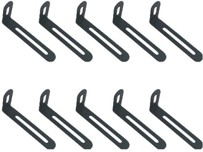 OON 조절 라운드 꺽쇠 블랙, 10개