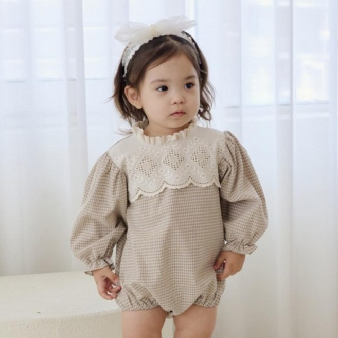 BEBENINE 嬰幼兒莫妮卡格紋套裝