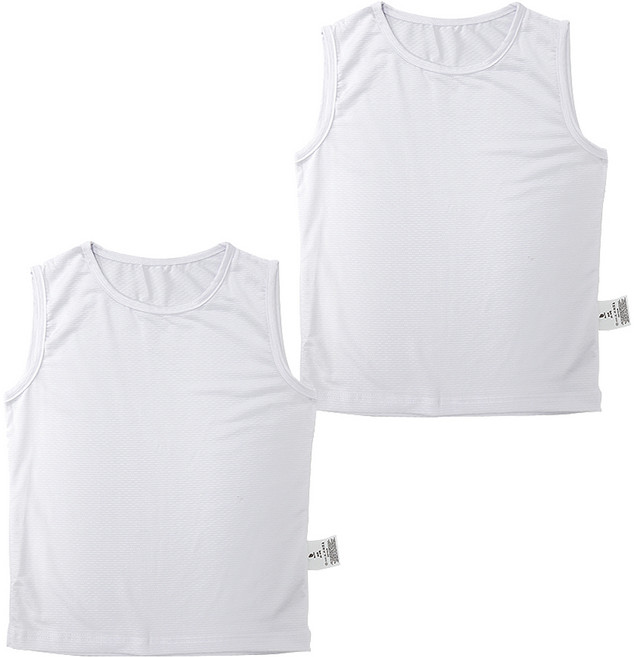 블루핀 아동용 풍기인견 나시런닝 2p