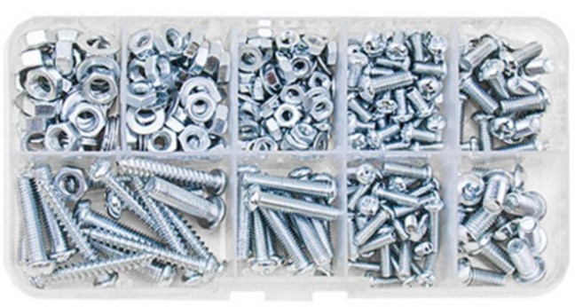 OON 가정용 볼트 너트 와샤 나사 DIY 세트 E타입, 1세트