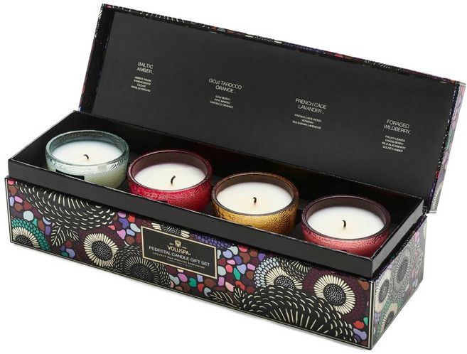 VOLUSPA 天然蠟燭禮盒 4入組, 1套, 72g, 多種香味