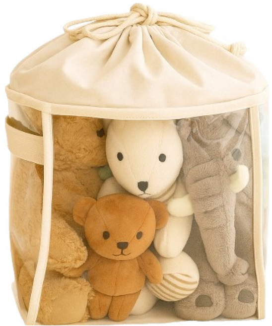 bodrami 투명 TPU 장난감 정리함, 1개