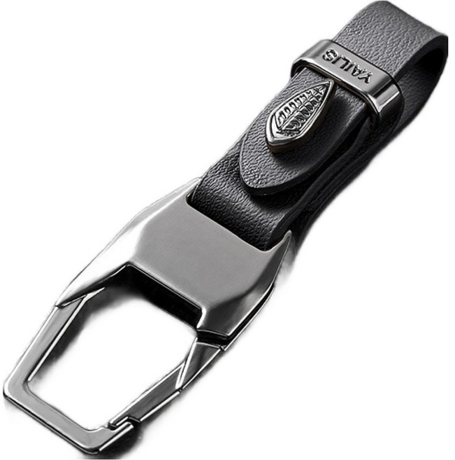 코히모 자동차 키홀더 5W0527, 블랙, 1개