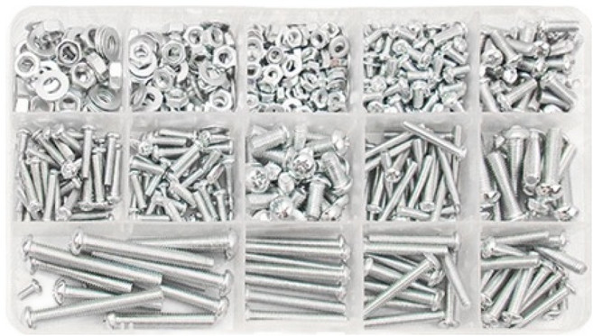 OON 가정용 볼트 너트 와샤 DIY 세트 A타입, 1세트